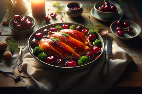 Perfect Kosher Duck A L’Orange With Cherry Glaze