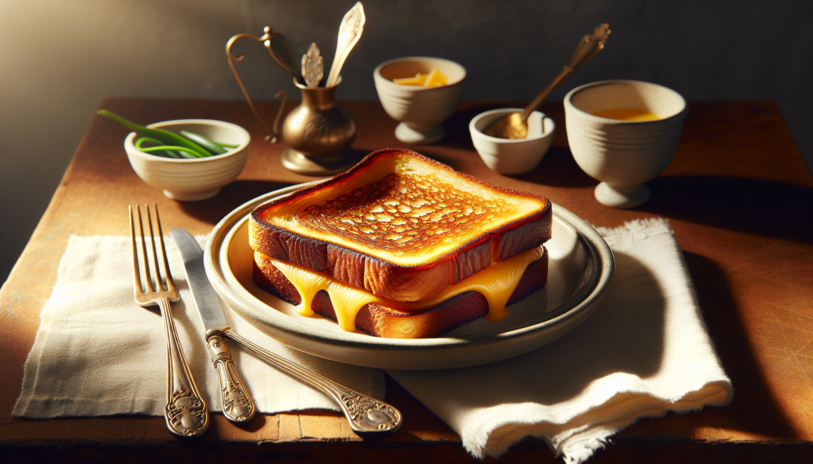 Perfect Kosher Grilled Cheese Sandwich with Golden Crispy Crust - American recipe