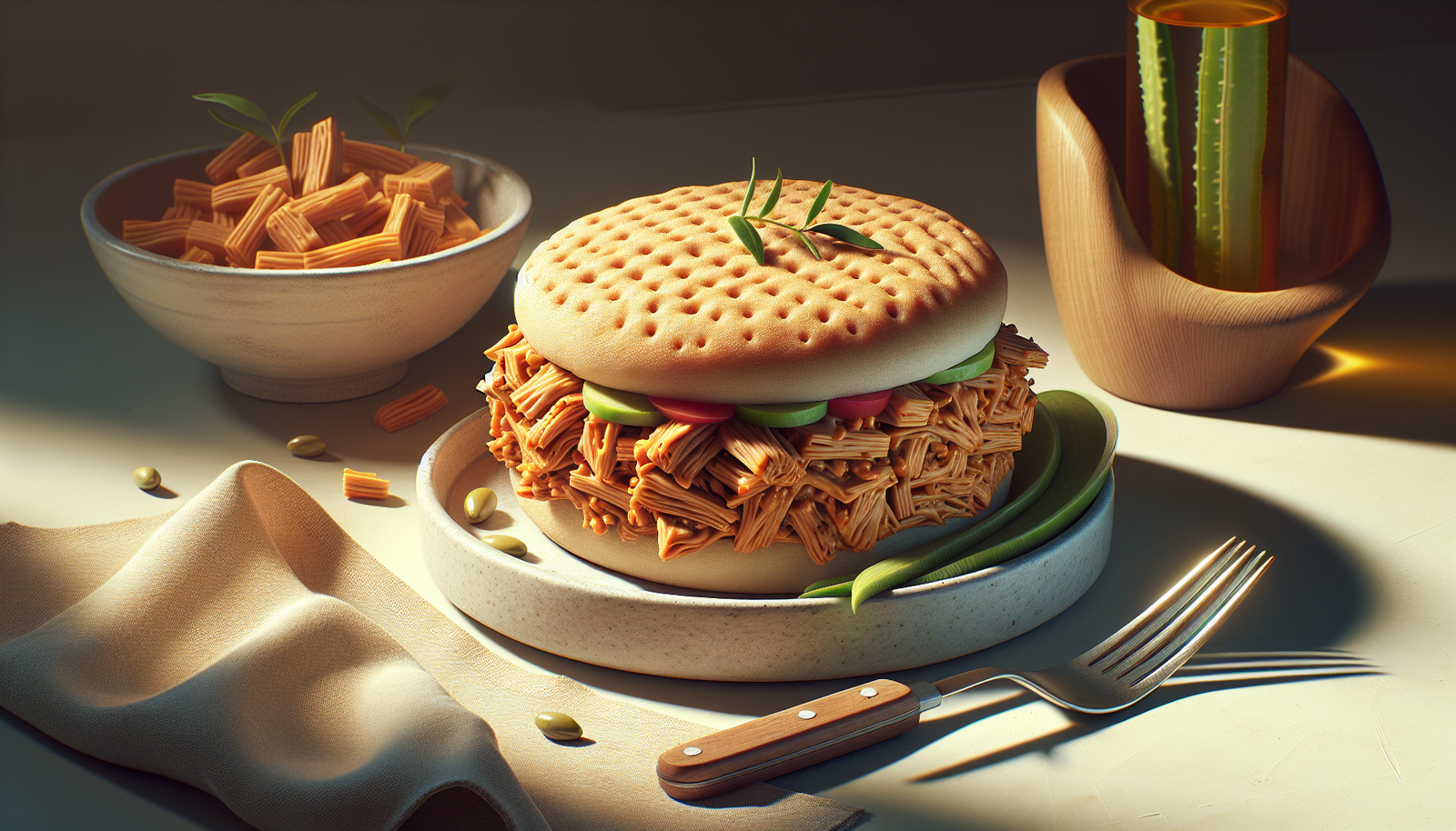 Perfect Kosher Pork Style Jackfruit Pulled Sandwiches - American-Jewish recipe