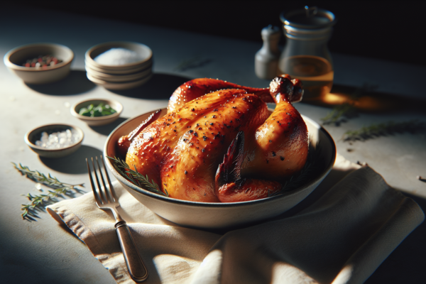 Perfect Kosher Roasted Chicken Recipe with Crispy Skin