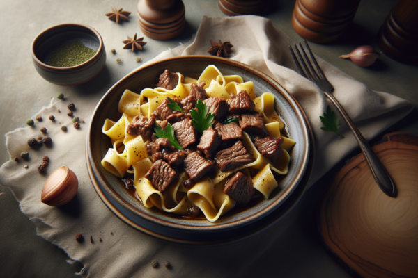 Rich Kosher Beef Ragu with Pappardelle – Wild Boar Style