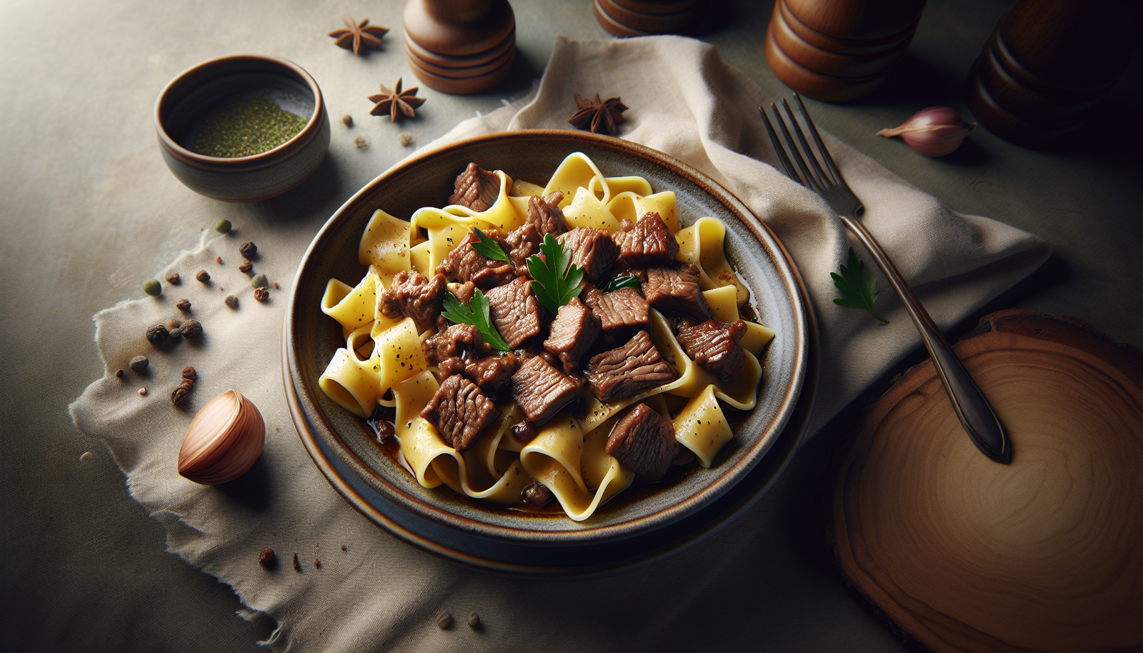 Rich Kosher Beef Ragu with Pappardelle - Wild Boar Style - Italian-Jewish recipe
