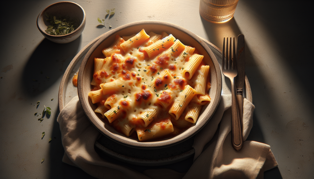 Three Cheese Kosher Baked Ziti Recipe - Italian-American recipe