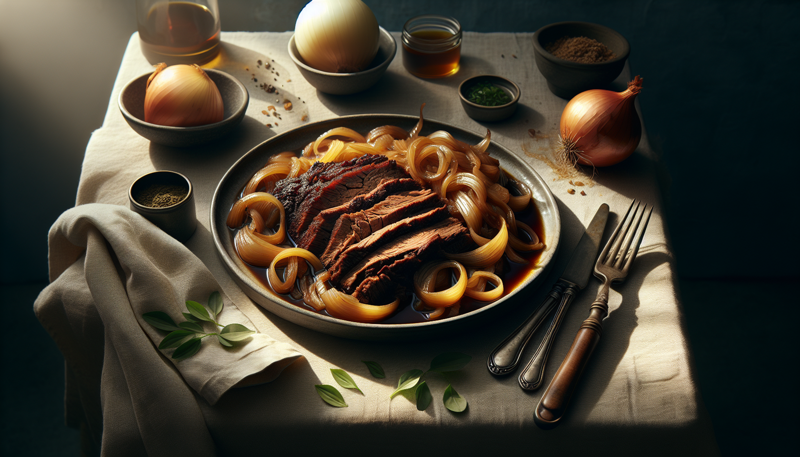 Classic Jewish Brisket: Slow Braised with Caramelized Onions - Jewish recipe