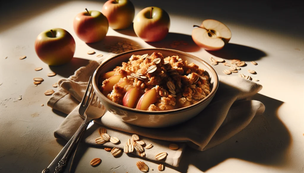 Classic Kosher Apple Crisp With Oat Topping - American recipe