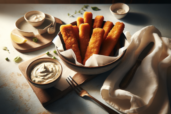 Classic Kosher Fish Sticks With Homemade Tartar Sauce