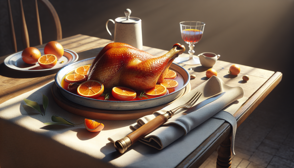 Classic Kosher Goose Leg Confit With Orange - French-Jewish recipe