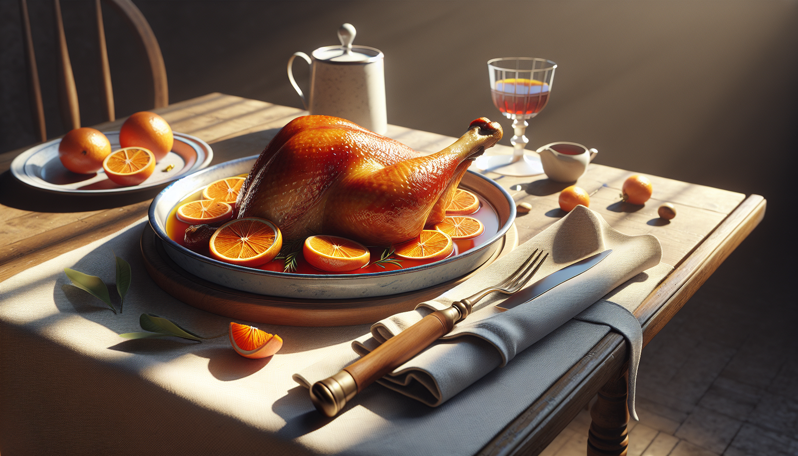 Classic Kosher Goose Leg Confit With Orange - French-Jewish recipe