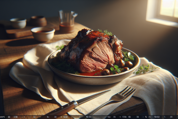 Classic Kosher Lamb Shoulder Slow Roasted to Perfection