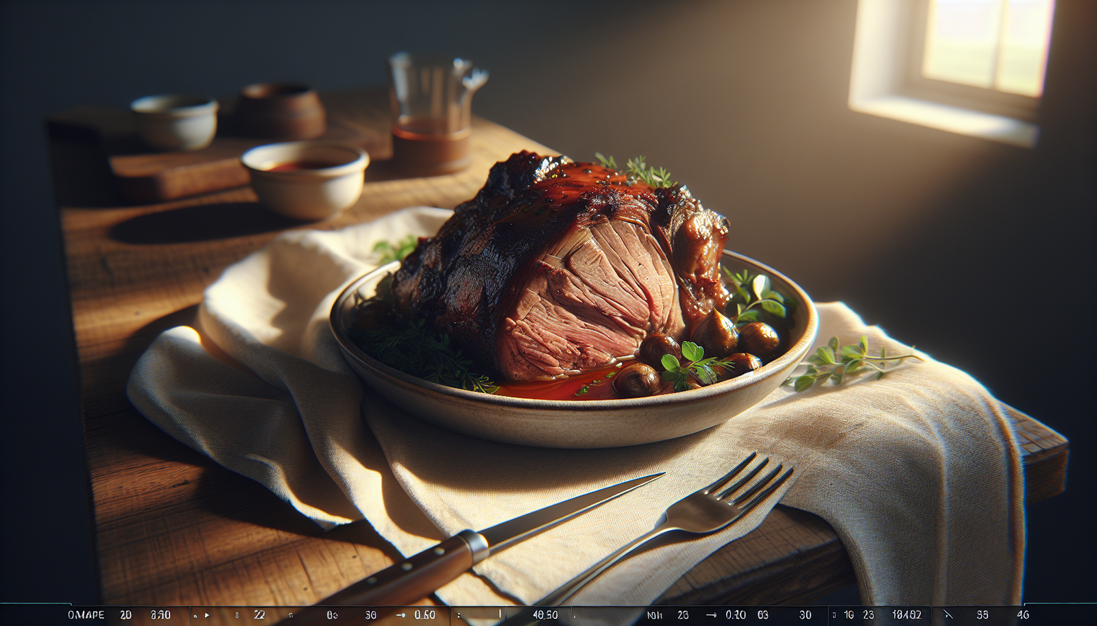 Classic Kosher Lamb Shoulder Slow Roasted to Perfection - Jewish recipe