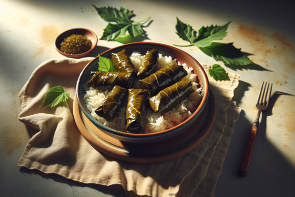 Classic Kosher Stuffed Grape Leaves With Rice