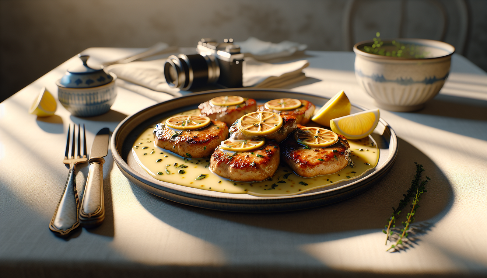 Classic Kosher Veal Cutlets in Lemon Butter Sauce - Jewish recipe