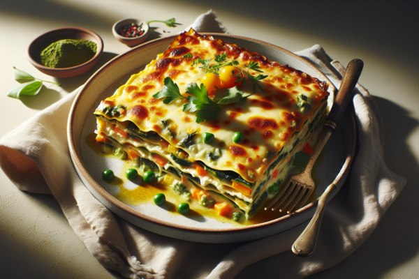 Classic Kosher Vegetable Lasagna with Ricotta & Fresh Herbs