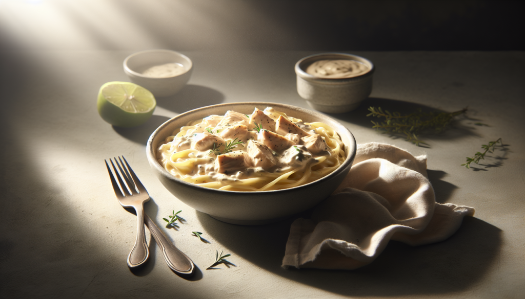 Creamy Kosher Chicken Alfredo with Pareve Cream Sauce - Italian-American recipe