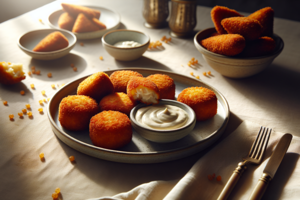Crispy Baked Kosher Fish Croquettes With Tartar Sauce