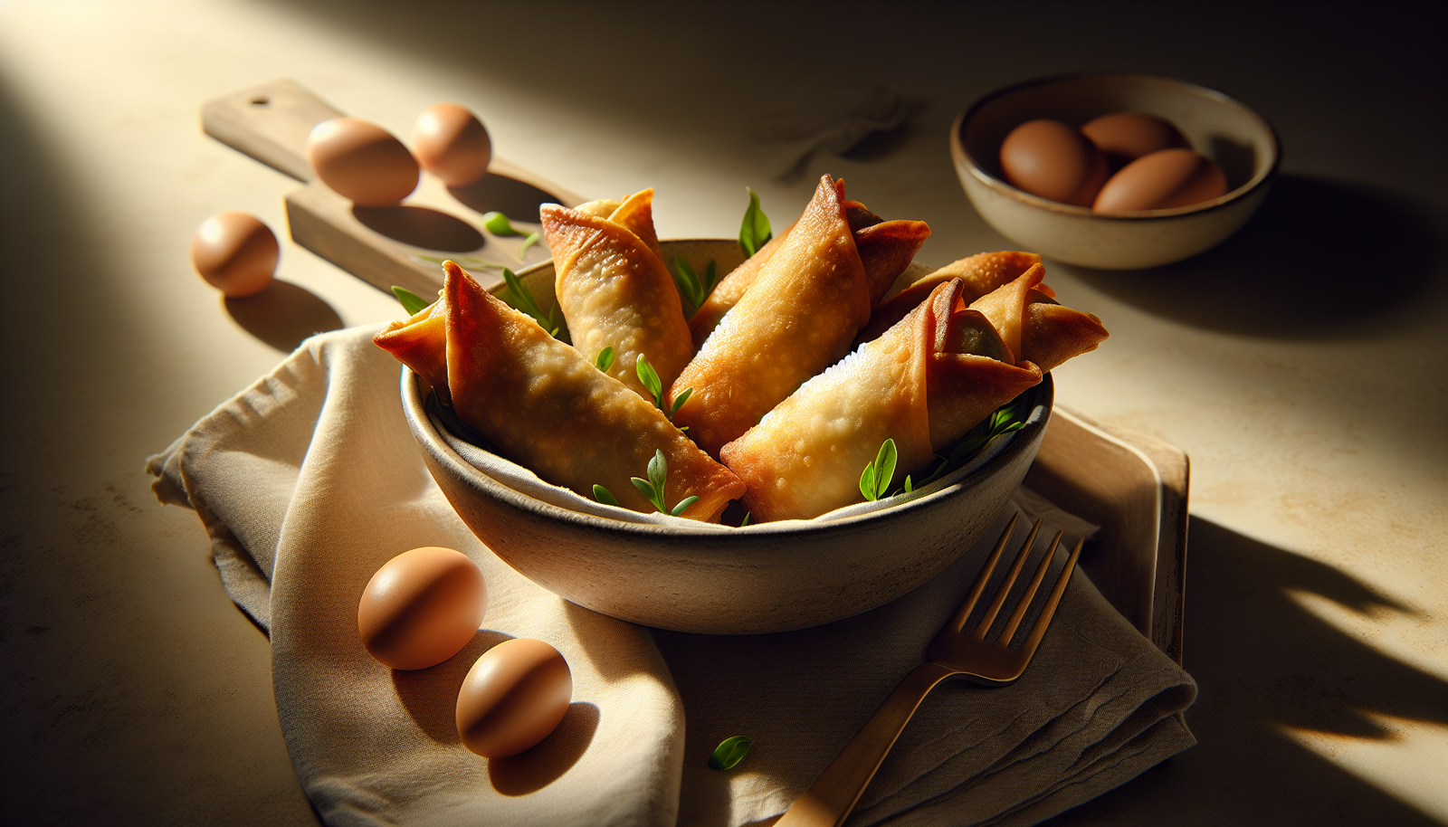 Crispy Kosher Egg Rolls With Flaky Homemade Wrappers - Asian-Kosher Fusion recipe