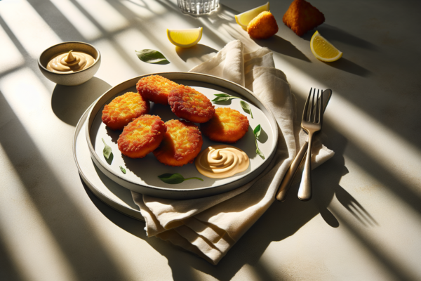 Crispy Kosher Fish Fritters With Spicy Mayo