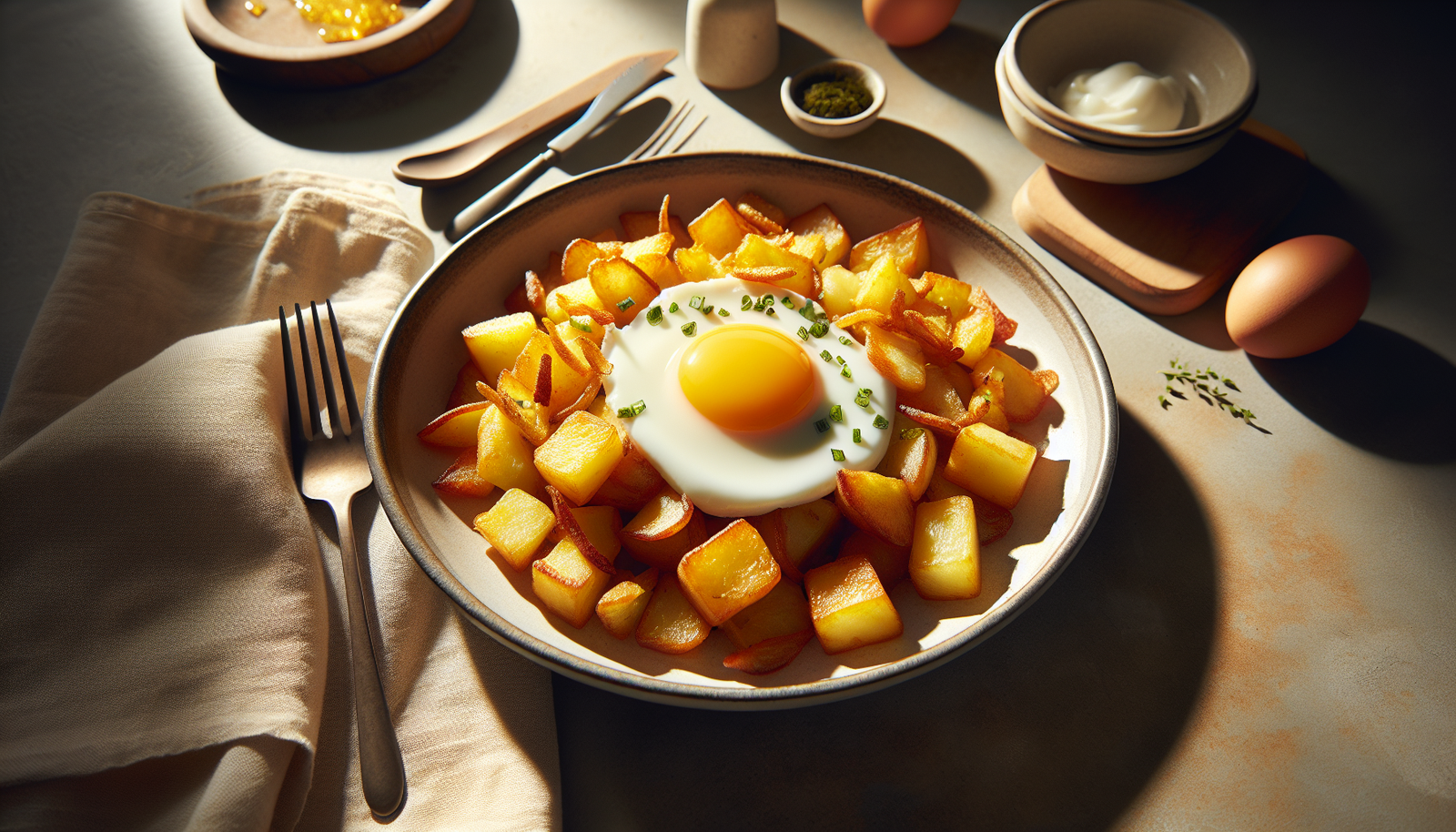 Crispy Kosher Potato Egg Breakfast Hash Recipe - Jewish recipe