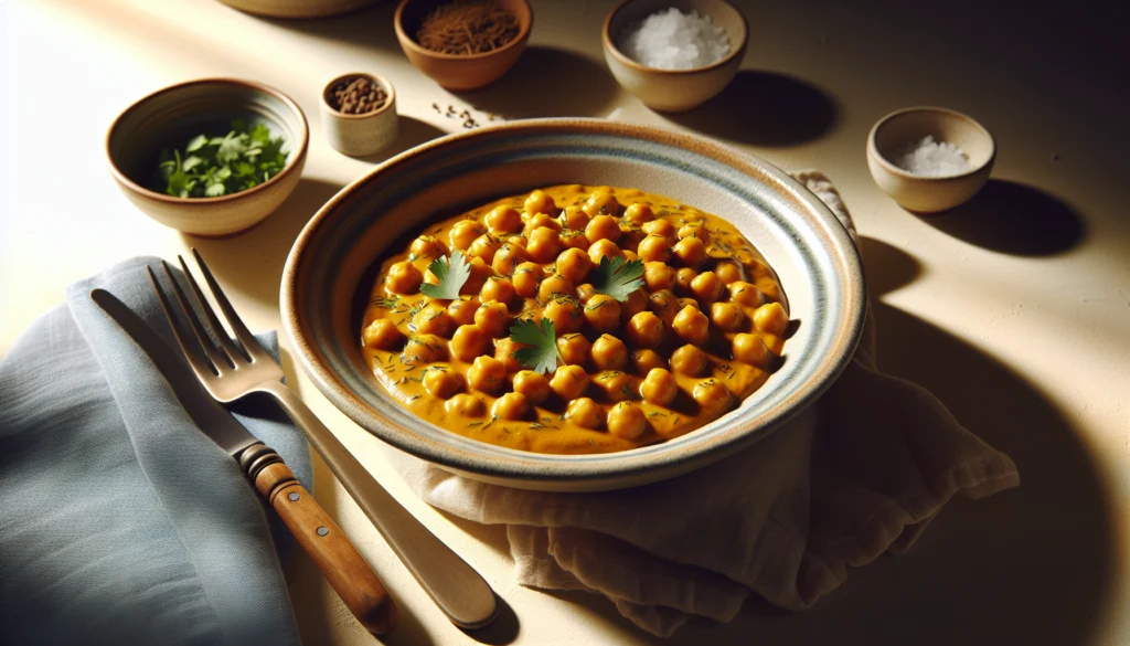 Easy 15-Minute Kosher Chickpea Curry With Coconut Milk - Indian recipe