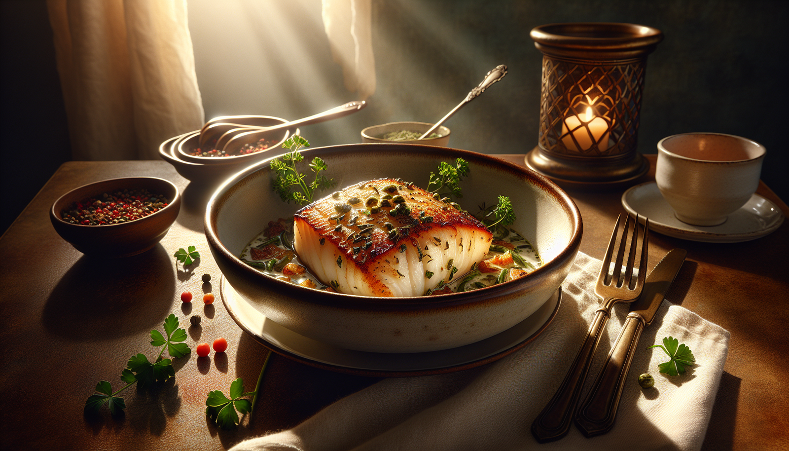 Easy Baked Cod With Herbs - Simple Kosher Fish Recipe - American recipe