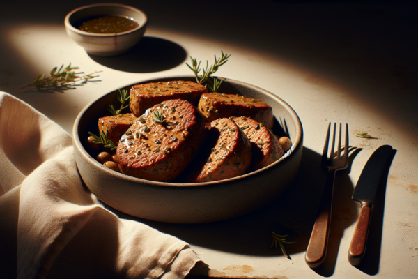 Easy Baked Seitan Tenderloin With Herbs (Kosher Alternative)