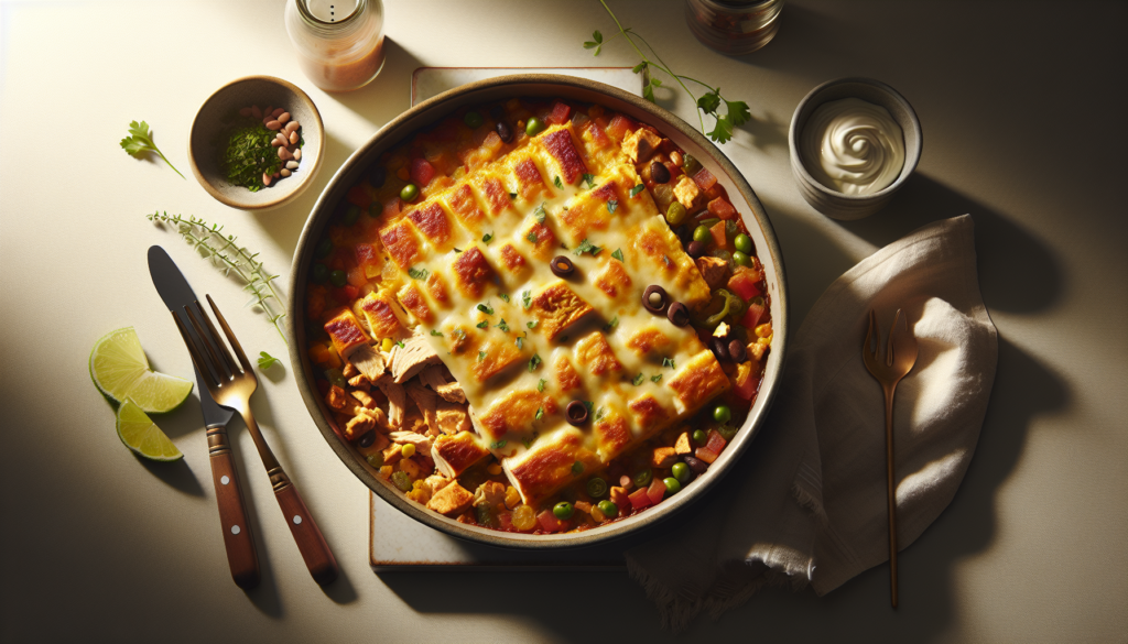 Easy Kosher Chicken Enchilada Casserole Recipe - Mexican-American recipe