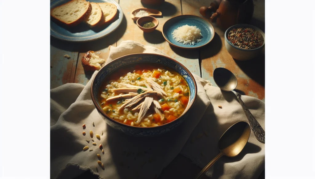 Easy Kosher Turkey and Rice Soup - Comforting One Pot Meal - Jewish recipe