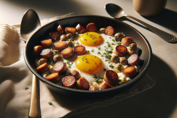 Easy Kosher Turkey Sausage And Egg Breakfast Skillet