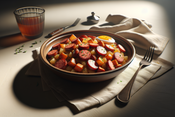 Easy Kosher Turkey Sausage Breakfast Hash Recipe