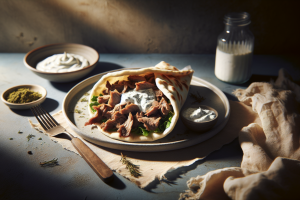 Easy Mediterranean Lamb Gyros with Tzatziki (Kosher)