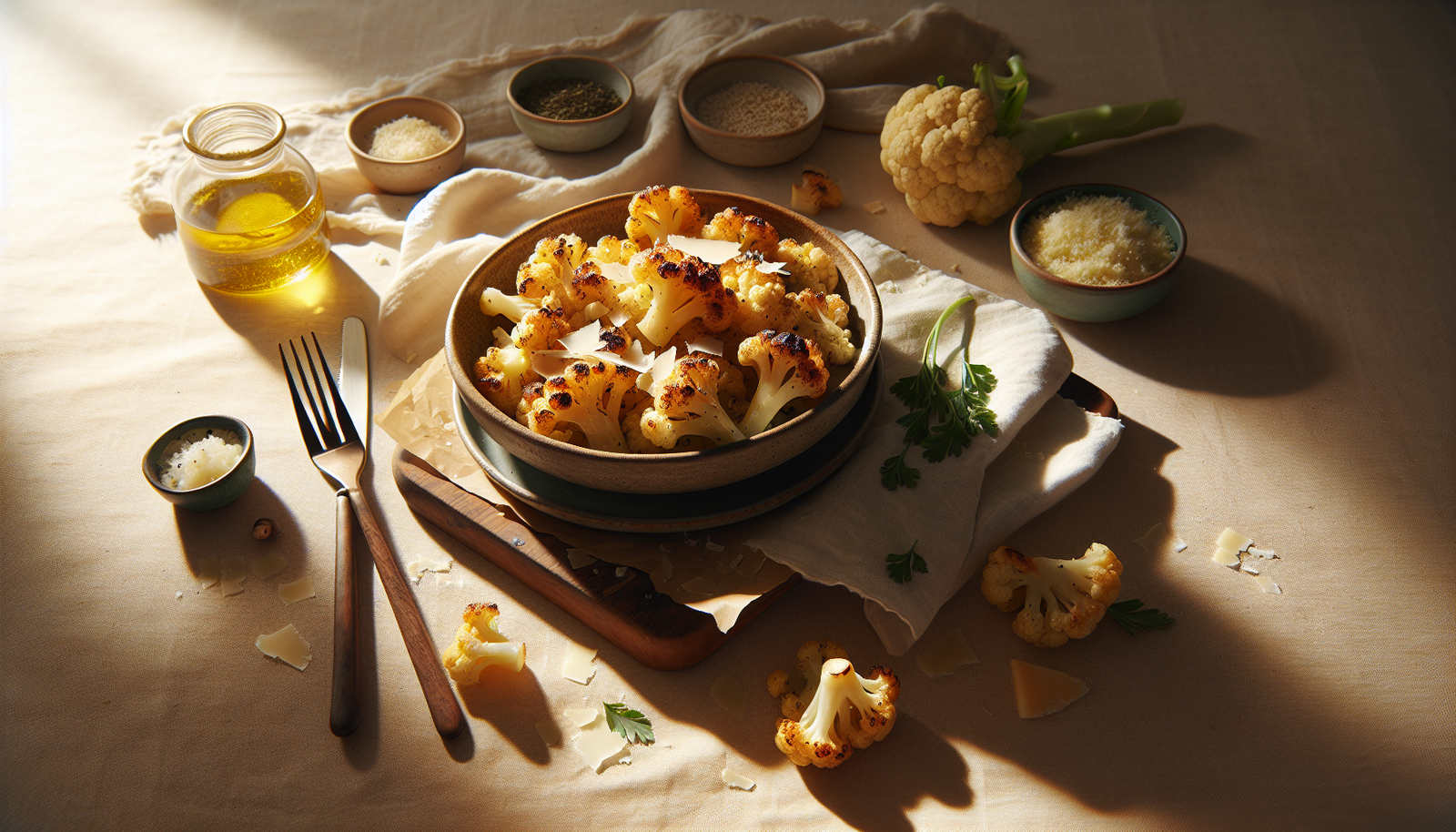 Easy Roasted Cauliflower With Parmesan (30-Minute Side) - Mediterranean recipe