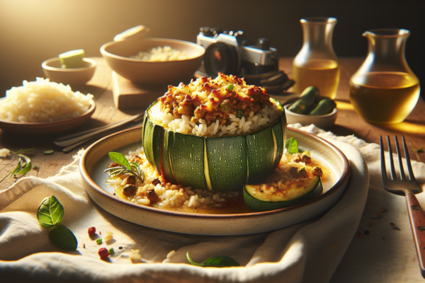 Easy Stuffed Zucchini With Ground Turkey Rice