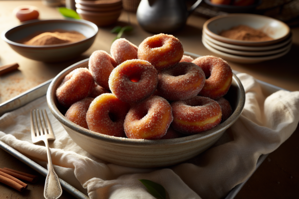 Fluffy Kosher Cinnamon Sugar Donuts (Baked or Fried)
