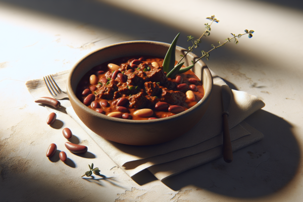 Hearty Kosher Beef and Bean Chili (Wild Boar Style)