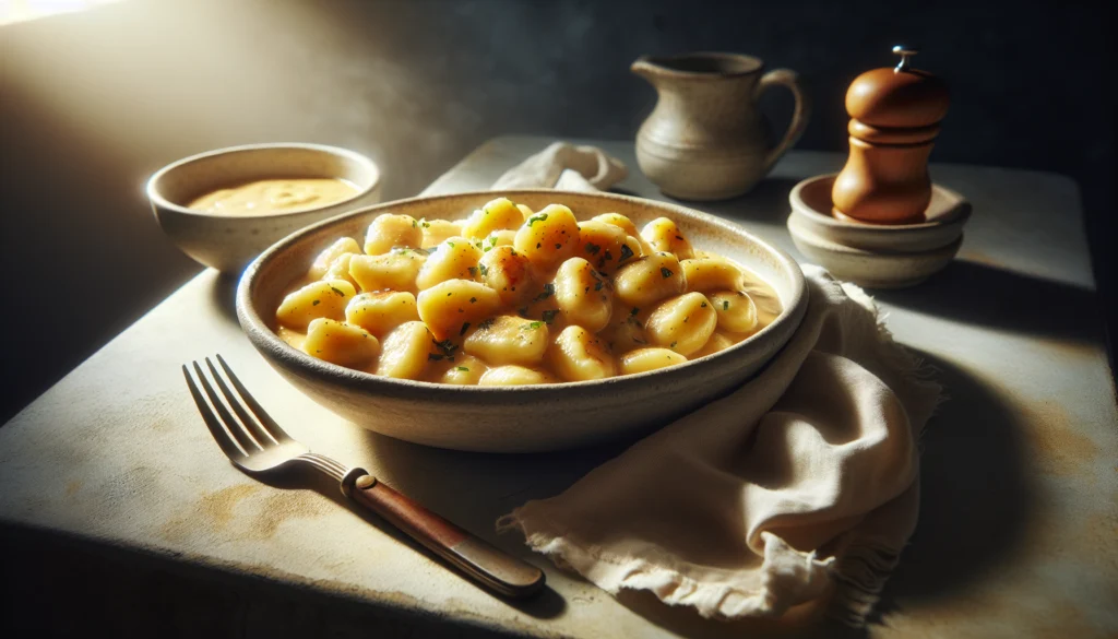 Homemade Kosher Potato Gnocchi With Rich Butter Sauce - Italian recipe