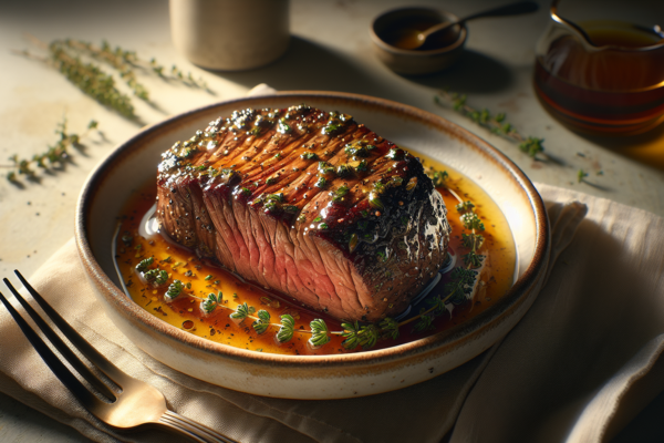 Honey Glazed Beef Tenderloin with Herbs (Kosher Recipe)