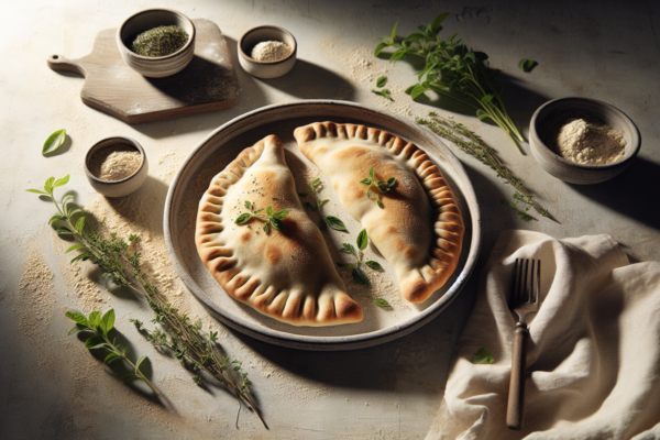 Kosher Beef Calzones with Homemade Dough (No Cheese)