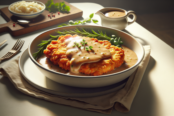 Kosher Chicken Fried Steak With Country Gravy