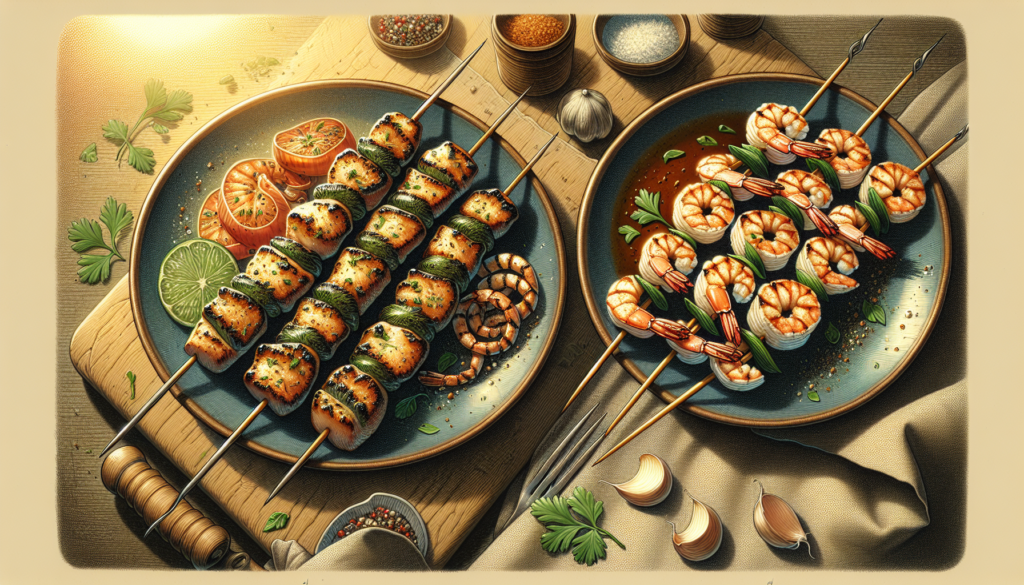 Kosher Herb-Crusted Fish Skewers With Garlic Butter - Mediterranean recipe