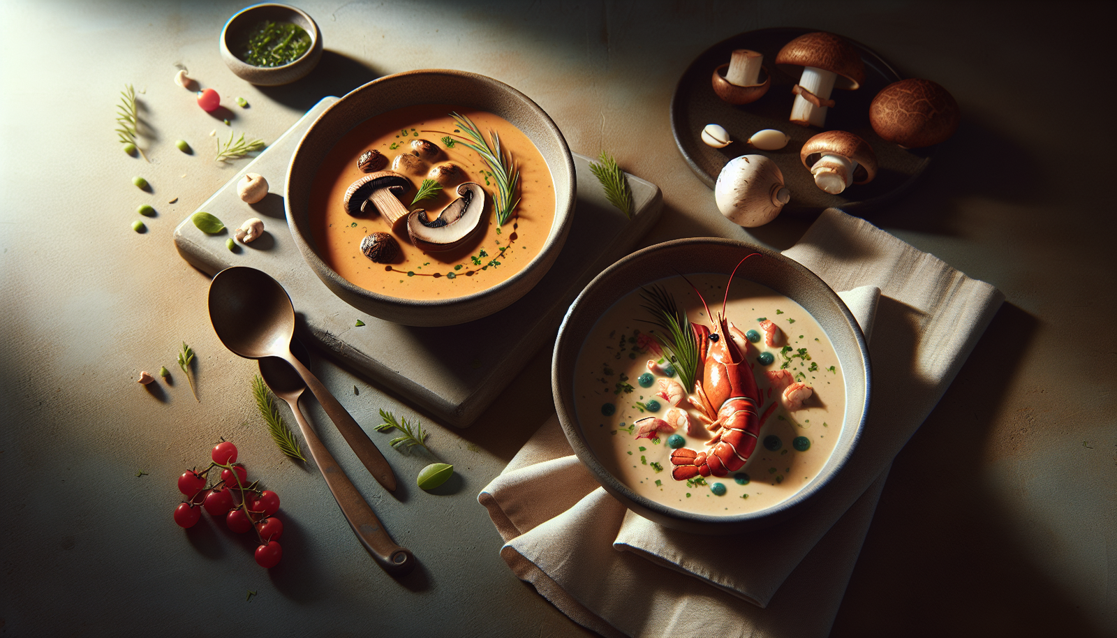 Kosher Mushroom Bisque With Coconut Cream - French-inspired recipe
