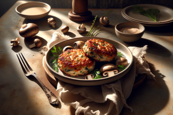 Kosher Mushroom ‘Crab’ Cakes with King Oyster Magic