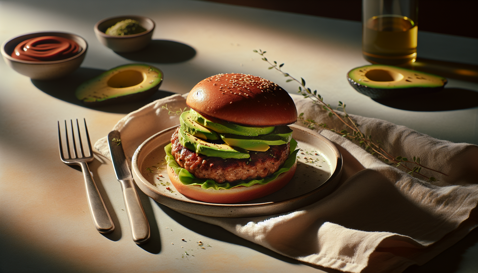 Kosher Turkey Burgers With Avocado - Juicy & Flavorful - American recipe