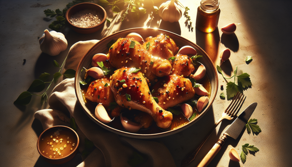 One Pan Honey Garlic Chicken (Easy Kosher Recipe) - American recipe