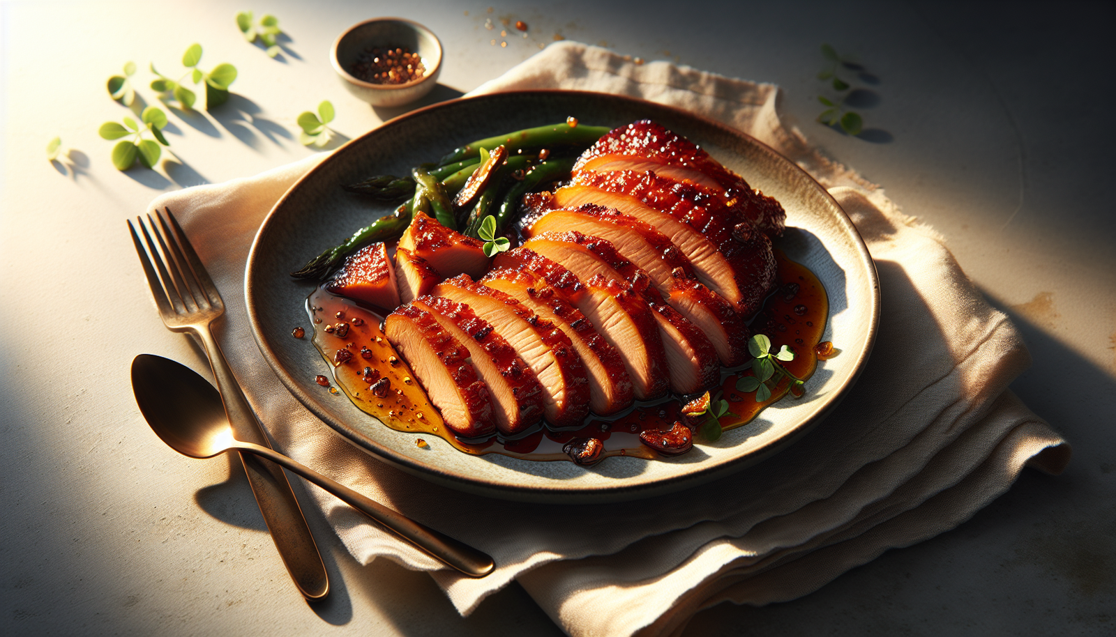One Pan Honey Glazed Duck Breast - Crispy Skin & Juicy Meat - French recipe