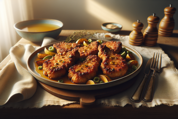 One Pan Honey Mustard Seitan Chops – Crispy Kosher Comfort