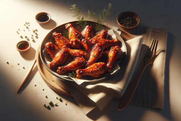 One Pan Honey Soy Glazed Chicken Wings Recipe