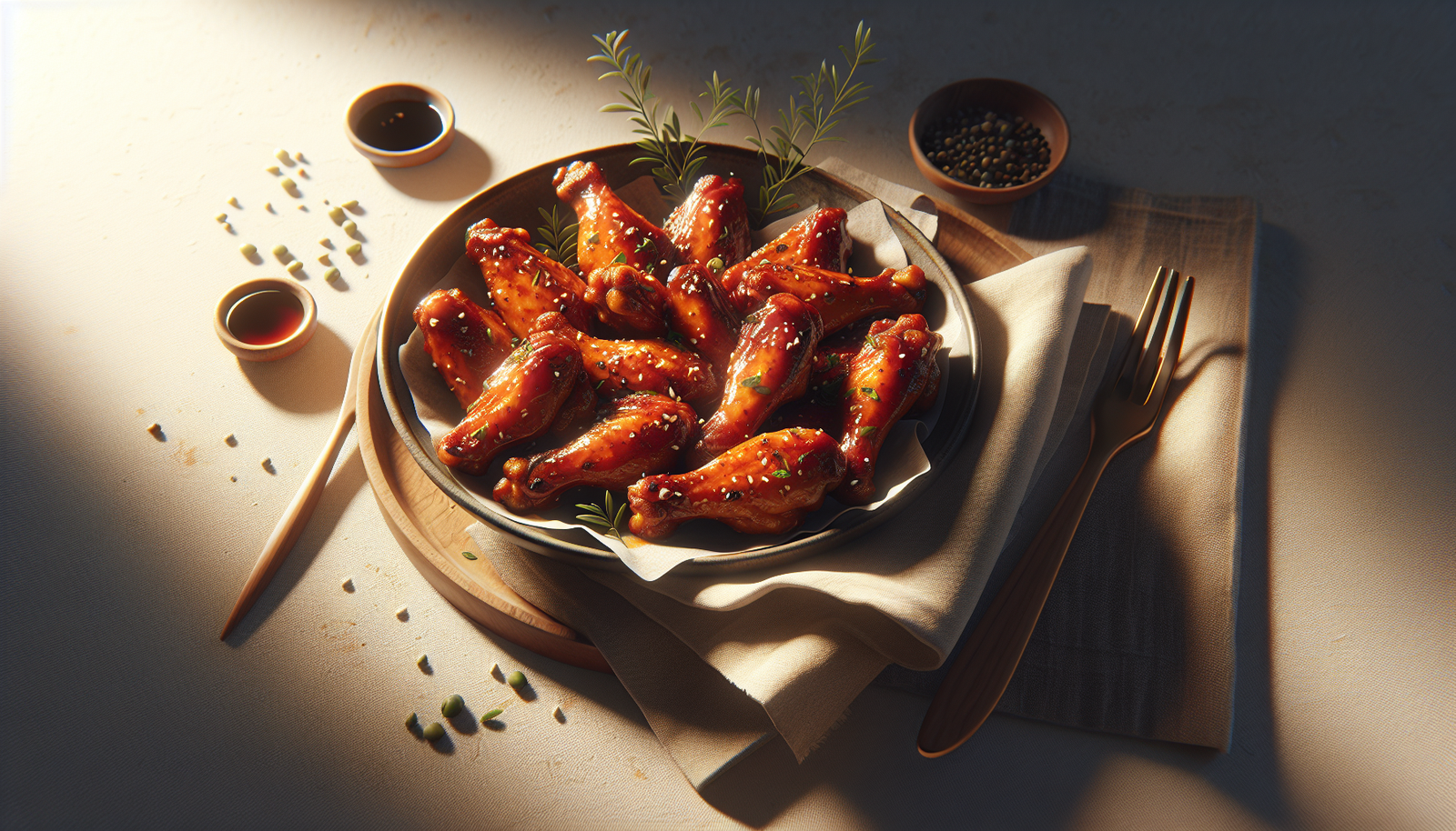One Pan Honey Soy Glazed Chicken Wings Recipe - Asian-Inspired recipe