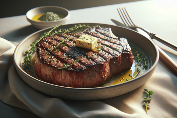Perfect Grilled Steak with Herb Butter – Kosher Recipe