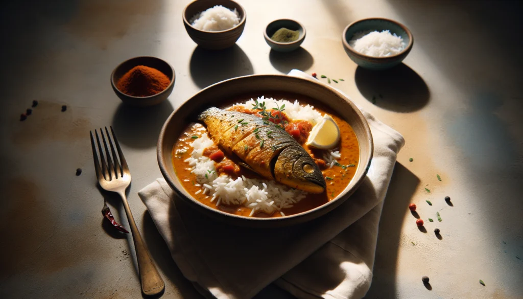 Perfect Kosher Fish Curry With Coconut Rice Indian Style - Indian recipe
