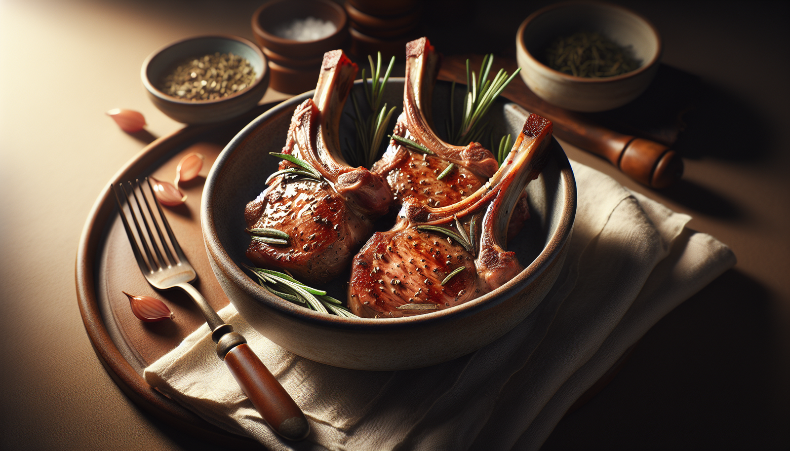 Perfect Kosher Lamb Chops With Rosemary - Mediterranean recipe